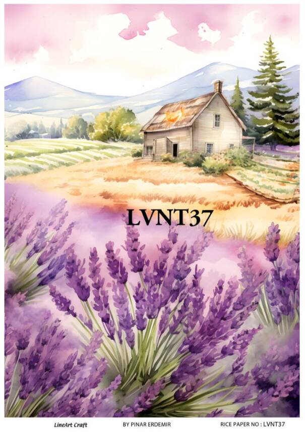 Lavanta Desenli Pirinç Dekopaj Model : LVNT37 - 1