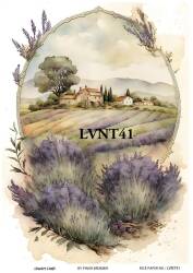 Lavanta Desenli Pirinç Dekopaj Model : LVNT41 - Line Art