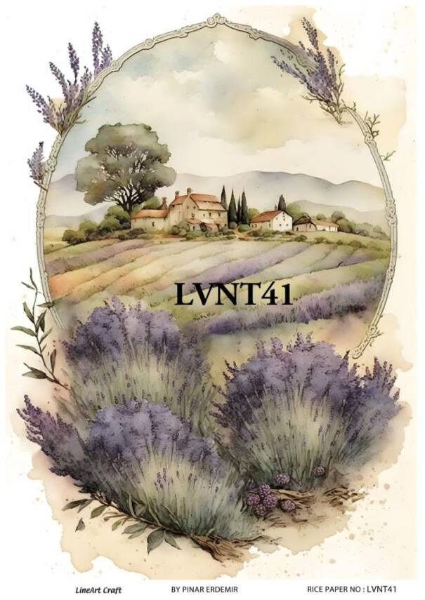 Lavanta Desenli Pirinç Dekopaj Model : LVNT41 - 1