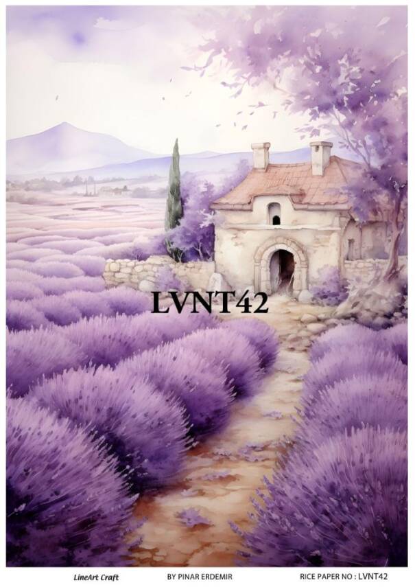 Lavanta Desenli Pirinç Dekopaj Model : LVNT42 - 1
