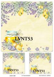 Lavanta Desenli Pirinç Dekopaj Model : LVNT53 - Line Art