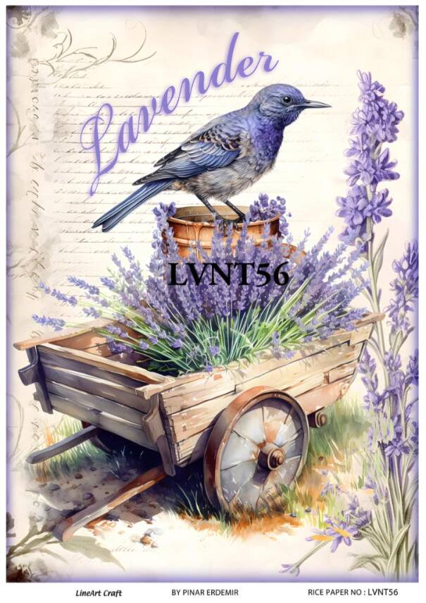 Lavanta Desenli Pirinç Dekopaj Model : LVNT56 - 1