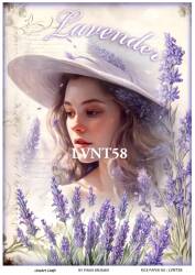 Lavanta Desenli Pirinç Dekopaj Model : LVNT58 - Line Art