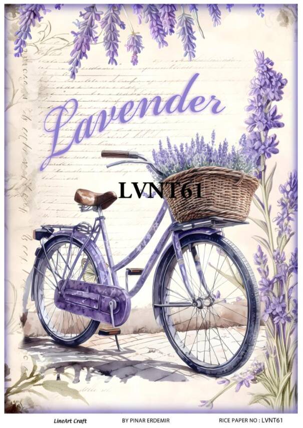 Lavanta Desenli Pirinç Dekopaj Model : LVNT61 - 1
