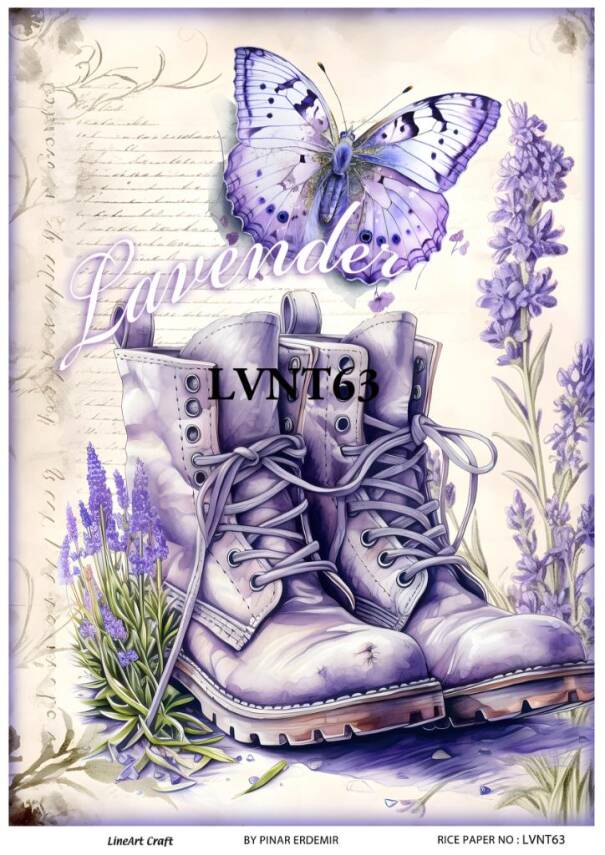 Lavanta Desenli Pirinç Dekopaj Model : LVNT63 - 1