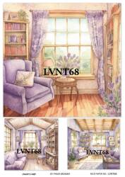 Lavanta Desenli Pirinç Dekopaj Model : LVNT68 - Line Art