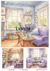 Lavanta Desenli Pirinç Dekopaj Model : LVNT70 - Line Art