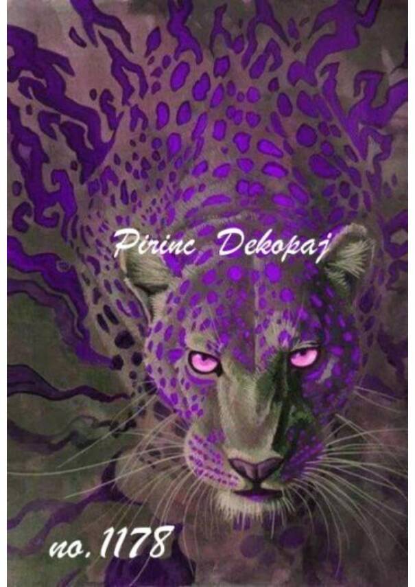 Leopar Desenli Pirinç Dekopaj Model : 1178 - 1