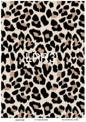 Leopar Desenli Pirinç Dekopaj Model : LPR3 - Line Art