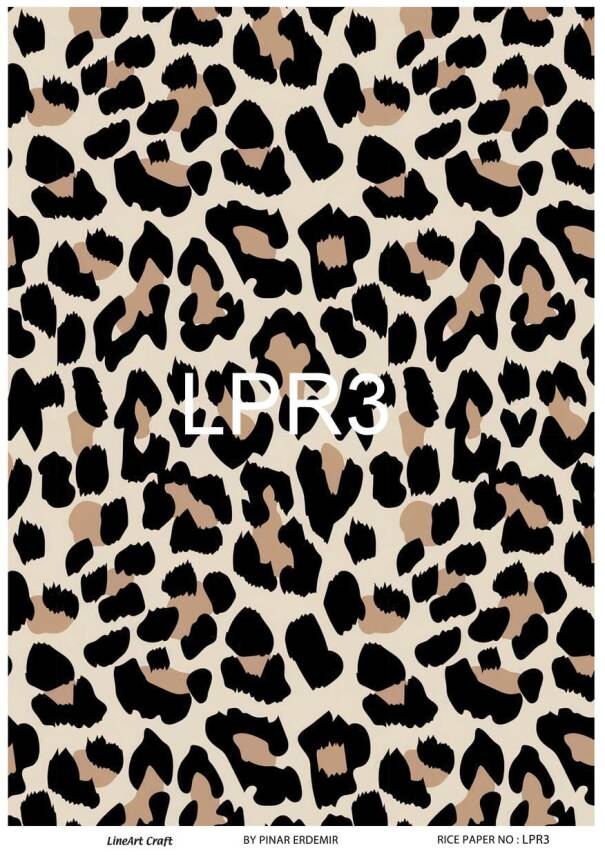 Leopar Desenli Pirinç Dekopaj Model : LPR3 - 1
