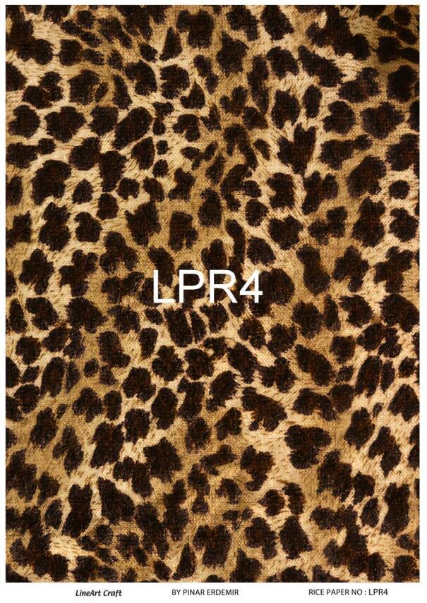 Leopar Desenli Pirinç Dekopaj Model : LPR4 - 1