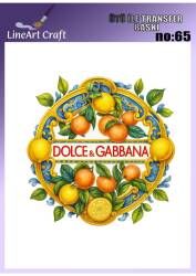 Limon Desenli Kumaş Transfer Kağıdı LNT-K065 (20x20 cm) - Line Art