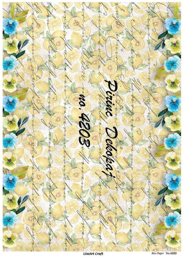 Limon Desenli Pirinç Dekopaj Model : 4203 - 1