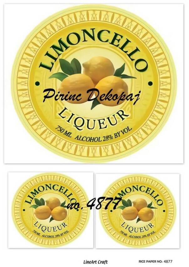 Limon Desenli Pirinç Dekopaj Model : 4877 - 1