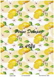 Limon Desenli Pirinç Dekopaj Model : 4936 - Line Art