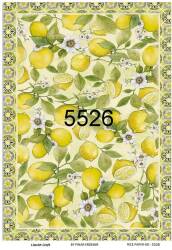 Limon Desenli Pirinç Dekopaj Model : 5526 - Line Art