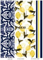 Limon Desenli Pirinç Dekopaj Model : 5830 - Line Art