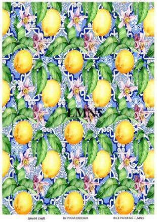 Limon Desenli Pirinç Dekopaj Model : LMN005 - 1