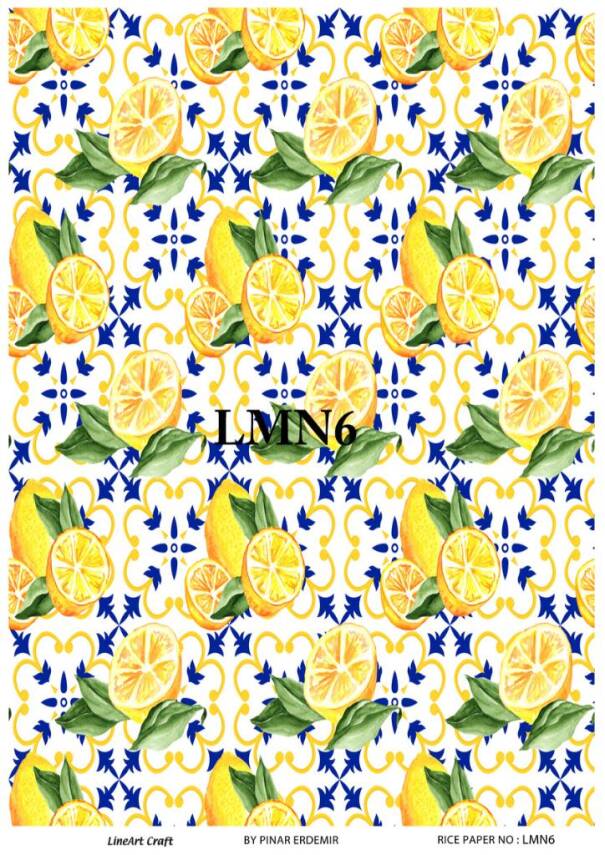 Limon Desenli Pirinç Dekopaj Model : LMN006 - 1