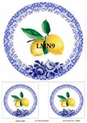 Limon Desenli Pirinç Dekopaj Model : LMN009 - Line Art