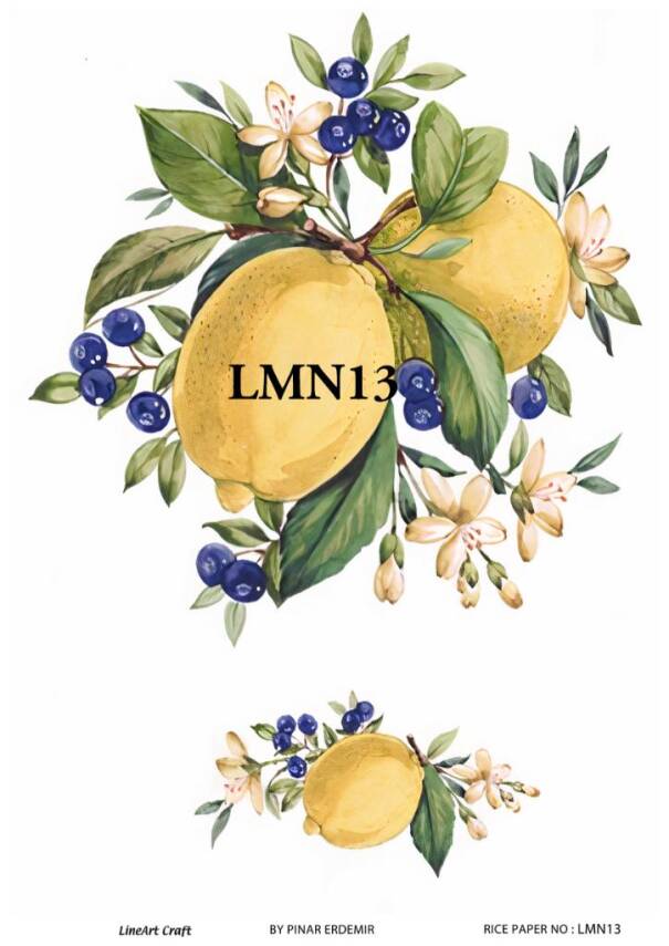 Limon Desenli Pirinç Dekopaj Model : LMN013 - 1