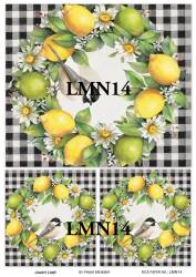 Limon Desenli Pirinç Dekopaj Model : LMN014 - Line Art