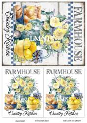 Limon Desenli Pirinç Dekopaj Model : LMN017 - Line Art