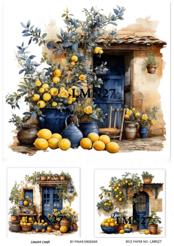 Limon Desenli Pirinç Dekopaj Model : LMN027 - 1