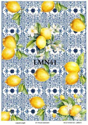 Limon Desenli Pirinç Dekopaj Model : LMN041 - 1