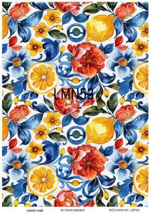Limon Desenli Pirinç Dekopaj Model : LMN053 - 1