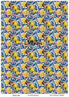 Limon Desenli Pirinç Dekopaj Model : LMN054 - 1