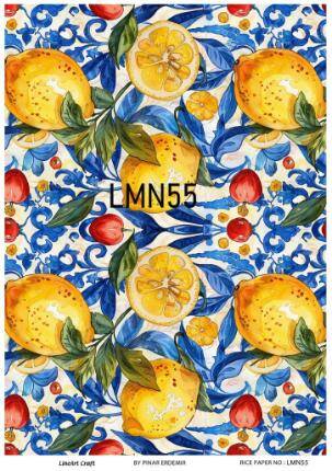 Limon Desenli Pirinç Dekopaj Model : LMN055 - 1
