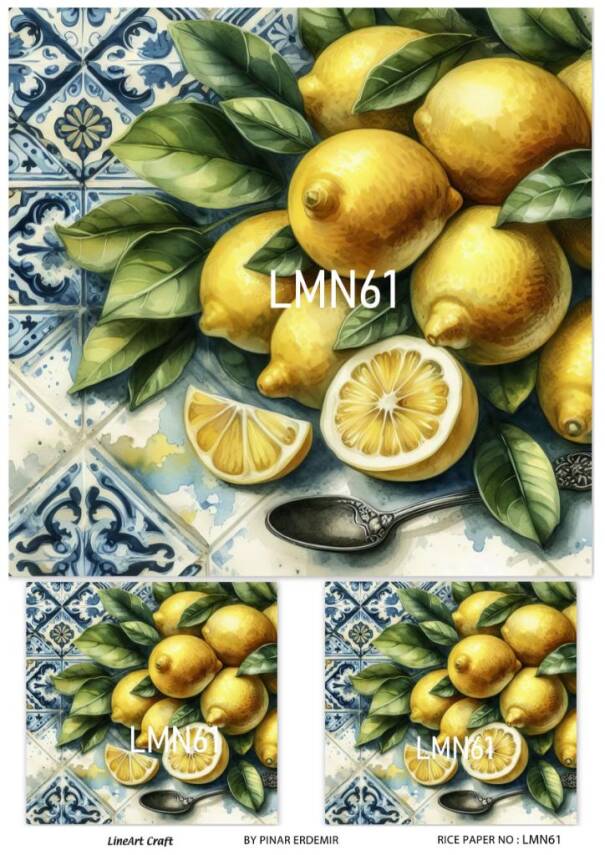 Limon Desenli Pirinç Dekopaj Model : LMN061 - 1