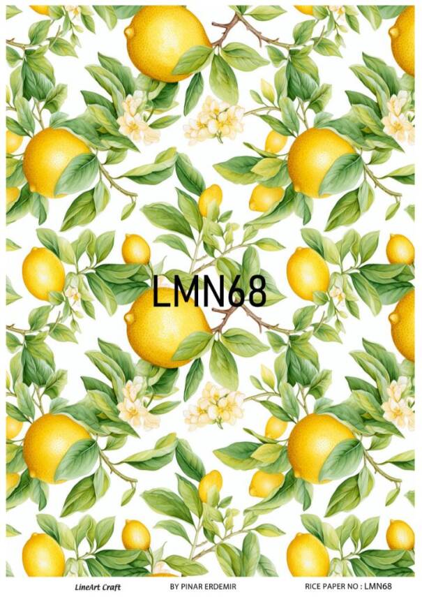 Limon Desenli Pirinç Dekopaj Model : LMN068 - 1