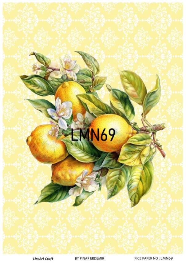 Limon Desenli Pirinç Dekopaj Model : LMN069 - 1
