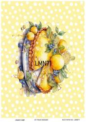 Limon Desenli Pirinç Dekopaj Model : LMN071 - Line Art