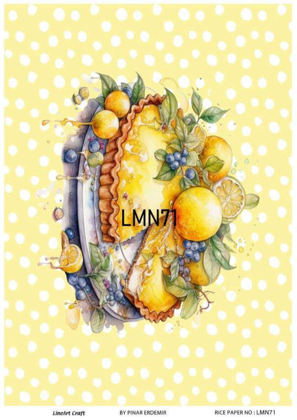 Limon Desenli Pirinç Dekopaj Model : LMN071 - 1