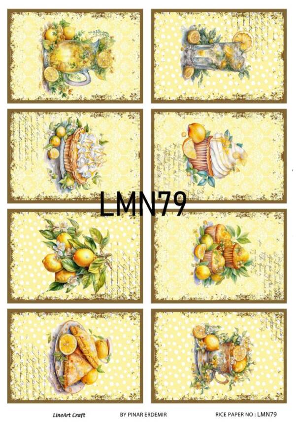 Limon Desenli Pirinç Dekopaj Model : LMN079 - 1
