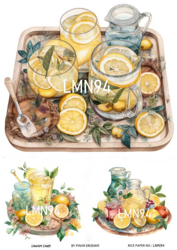 Limon Desenli Pirinç Dekopaj Model : LMN094 - 1