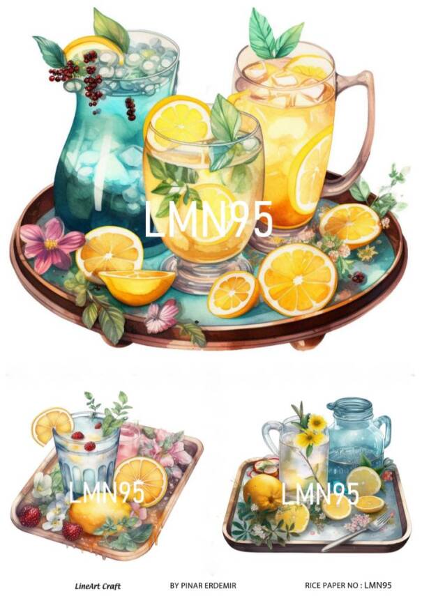 Limon Desenli Pirinç Dekopaj Model : LMN095 - 1