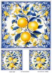 Limon Desenli Pirinç Dekopaj Model : LMN098 - Line Art