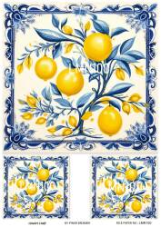 Limon Desenli Pirinç Dekopaj Model : LMN100 - Line Art