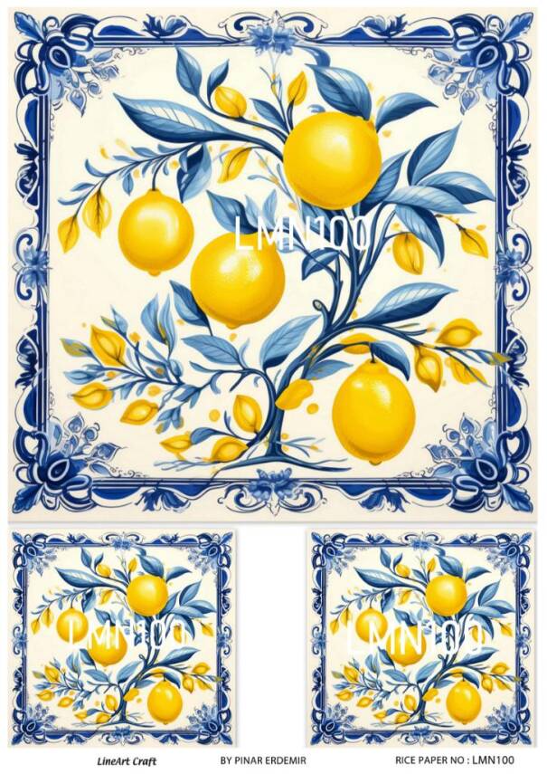 Limon Desenli Pirinç Dekopaj Model : LMN100 - 1