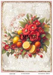 Limon Desenli Pirinç Dekopaj Model : LMN101 - Line Art