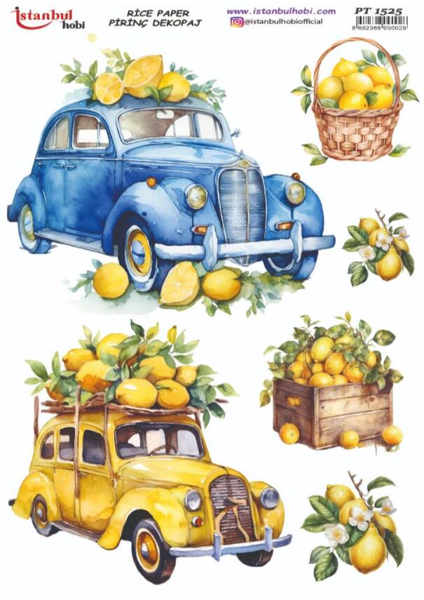 Limon Desenli Pirinç Dekopaj Model : PT 1525 - 1