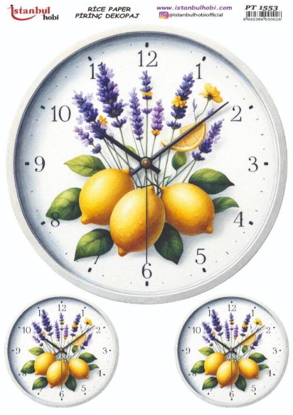 Limon Desenli Pirinç Dekopaj Model : PT 1553 - 1
