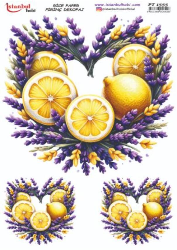 Limon Desenli Pirinç Dekopaj Model : PT 1555 - 1