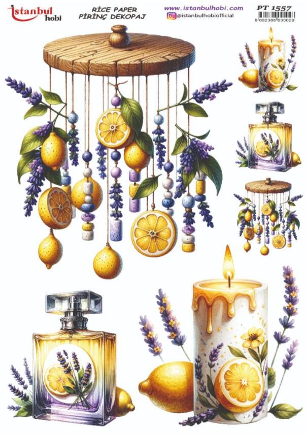 Limon Desenli Pirinç Dekopaj Model : PT 1557 - 1