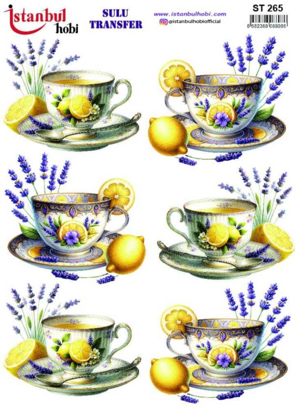 Limon Desenli Sulu Transfer Kağıdı ST-265 - 1