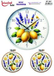 Limon Desenli Sulu Transfer Kağıdı ST-267 - Tual Hobi Craft Ist